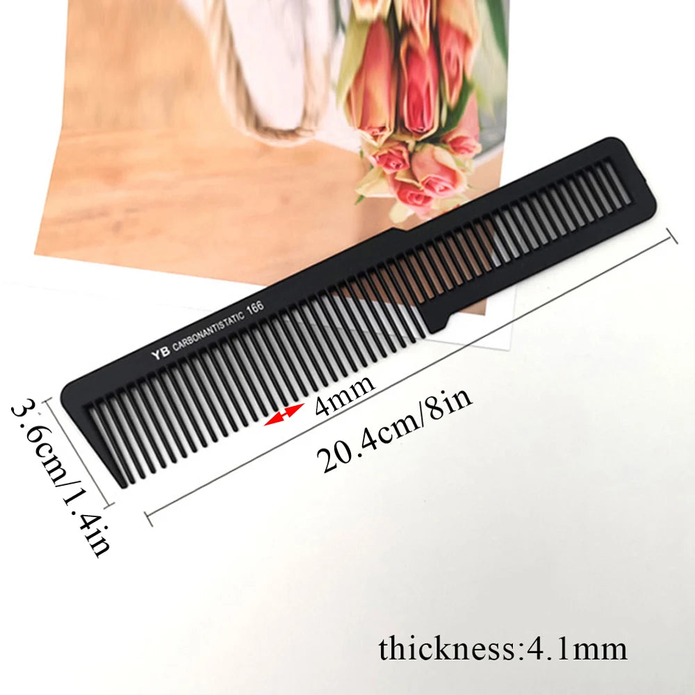 Carbon Black Flat Top Cutting Comb