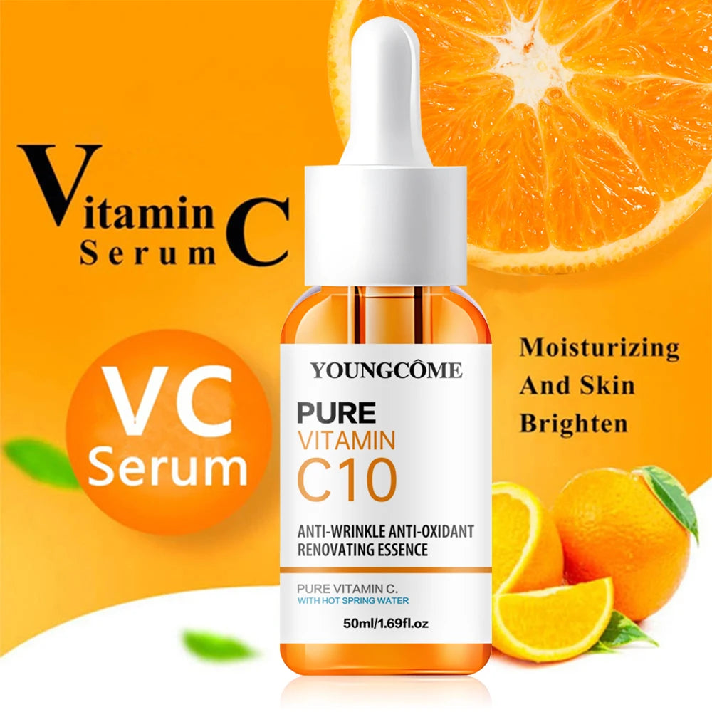 Vitamin C Brightening Face Serum with Hyaluronic Acid | Anti-Aging & Dark Spot Corrector 10ml