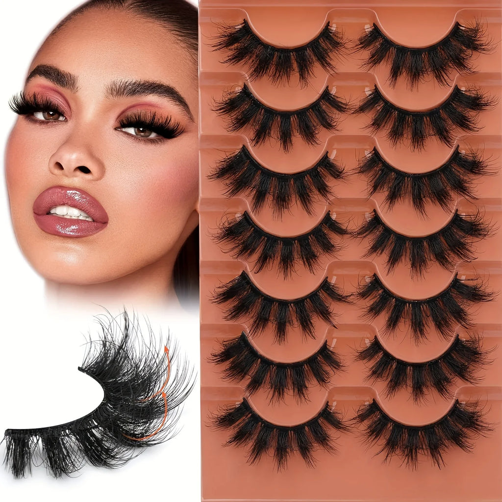 7 Pairs 8D False Eyelashes (20mm)