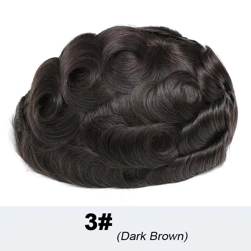 Poly PU Ombre Platinum Men’s Toupee