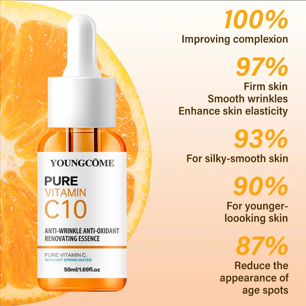 Vitamin C Brightening Face Serum with Hyaluronic Acid | Anti-Aging & Dark Spot Corrector 10ml