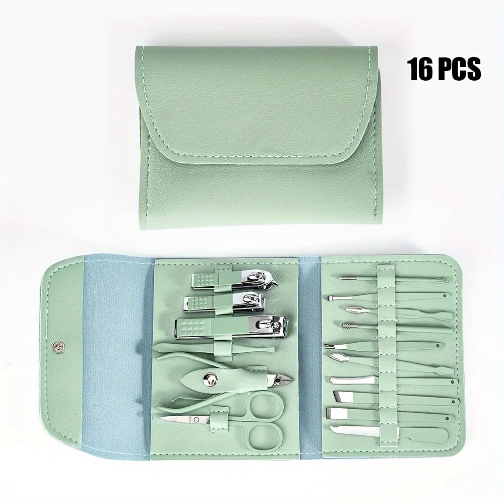 16-Piece Stainless Steel Manicure & Pedicure Set