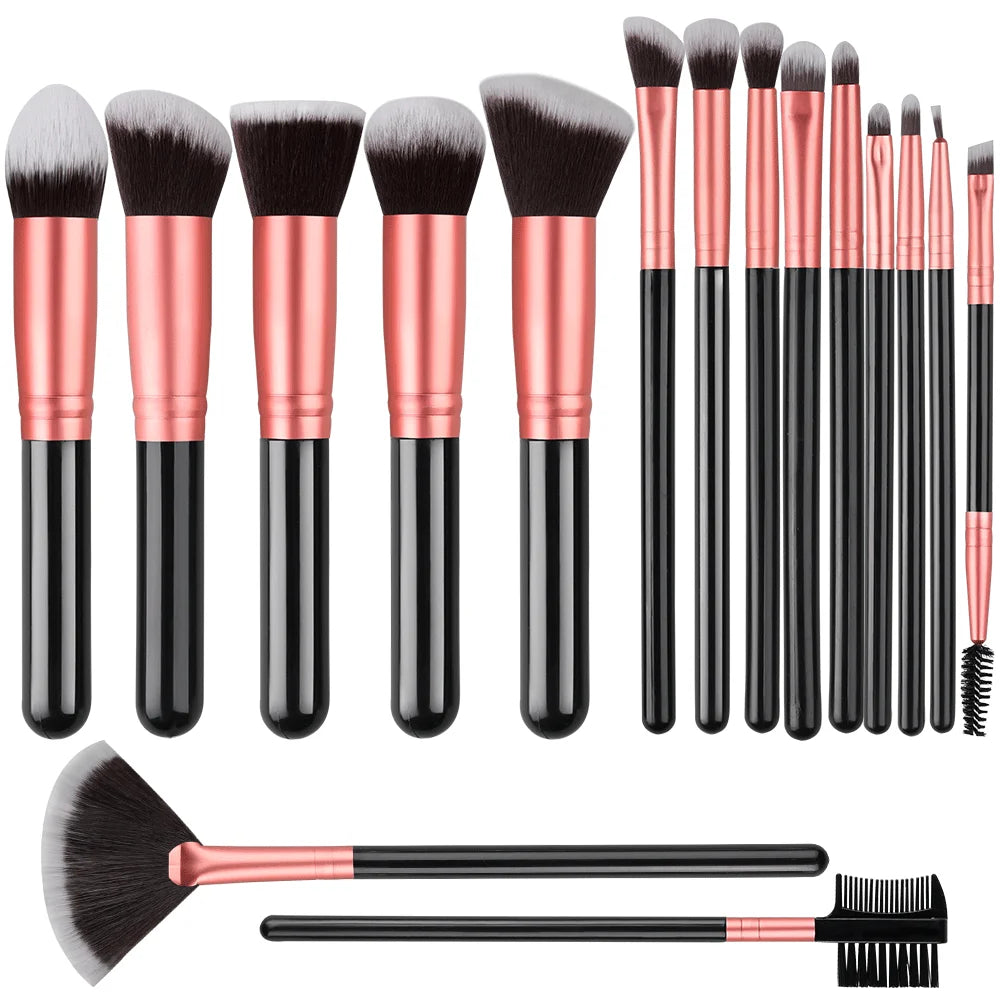 Professional Makeup Brush Set (14–16pcs)