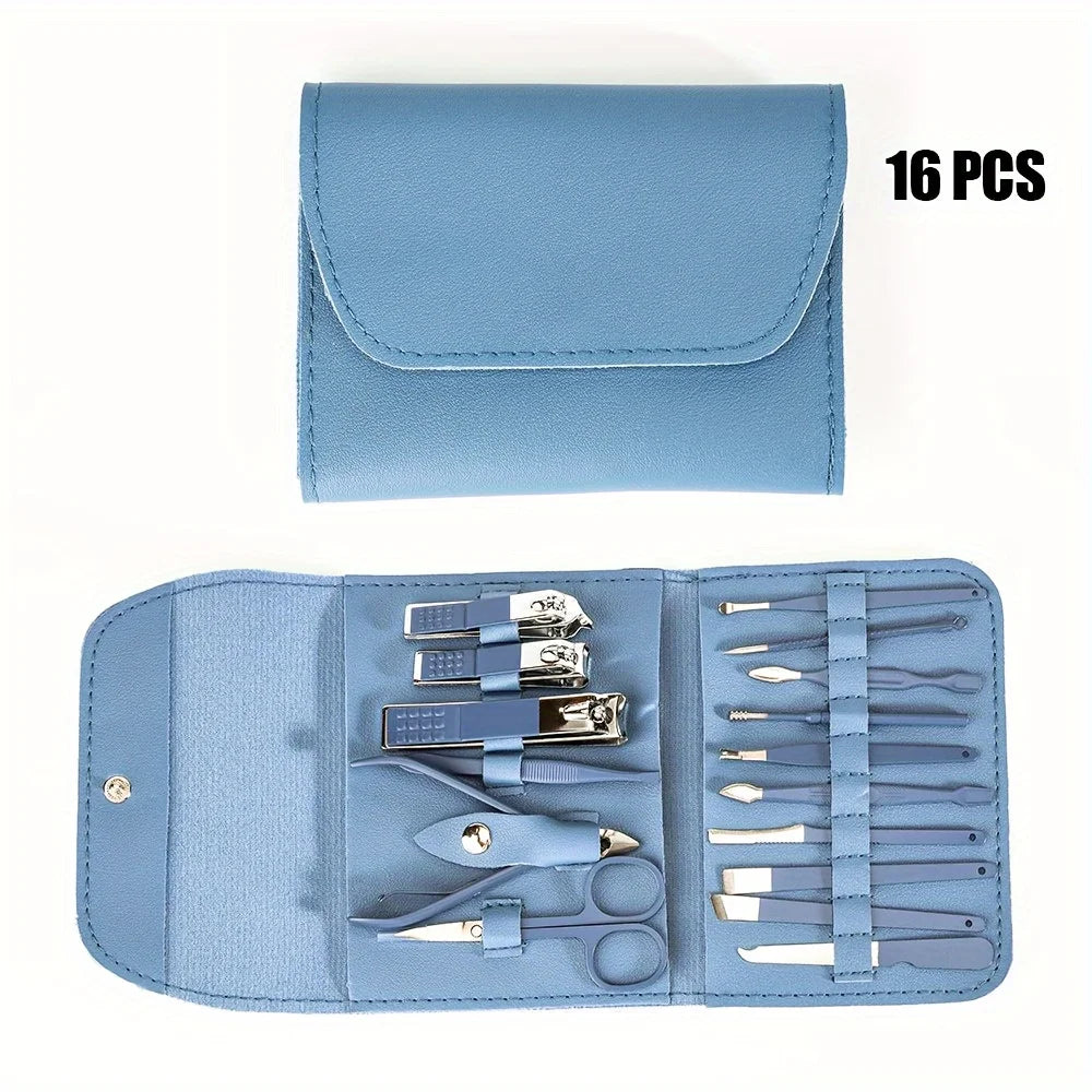 16-Piece Stainless Steel Manicure & Pedicure Set