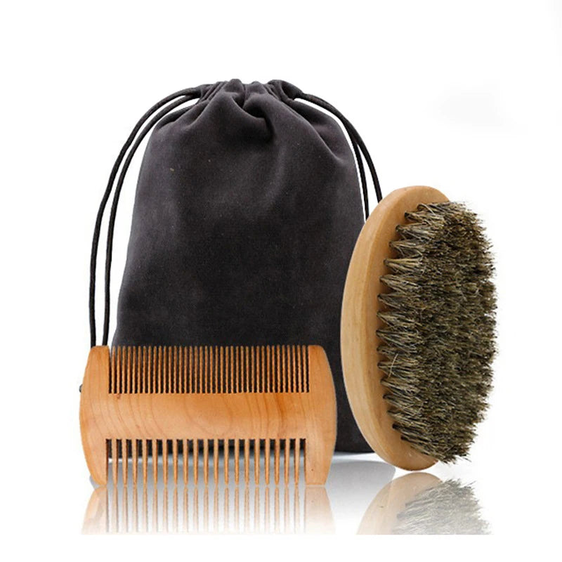 Men’s Shaving & Beard Grooming Brush Set