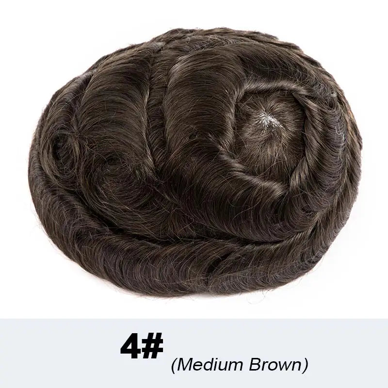 Poly PU Ombre Platinum Men’s Toupee