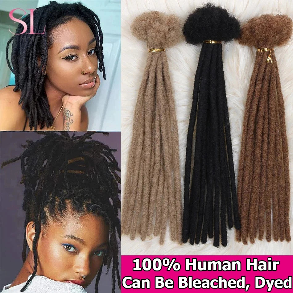 Kinky Straight Human Hair Loc Extensions