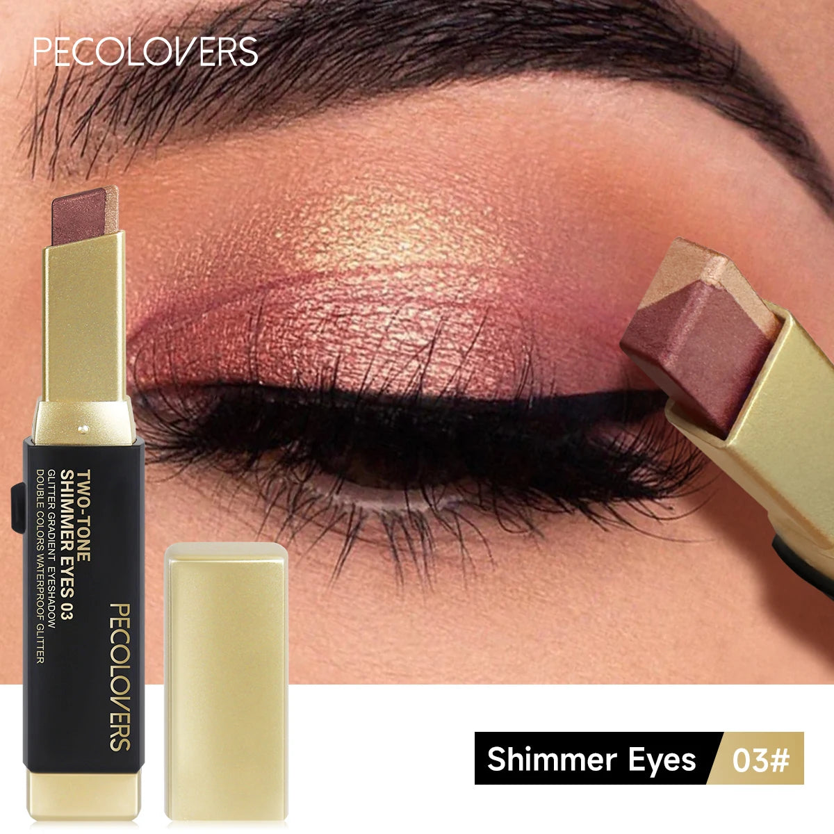 PECOLOVERS Double-Color Eyeshadow Stick