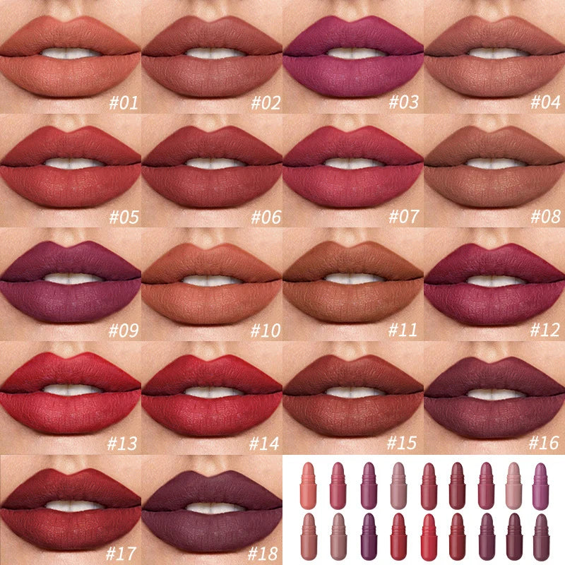 MAGIC CASA Capsule Lipstick – 18 Shades