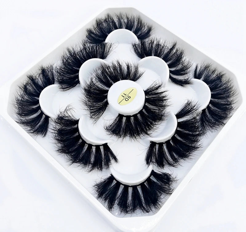 5-Pair 3D Faux Mink Lashes
