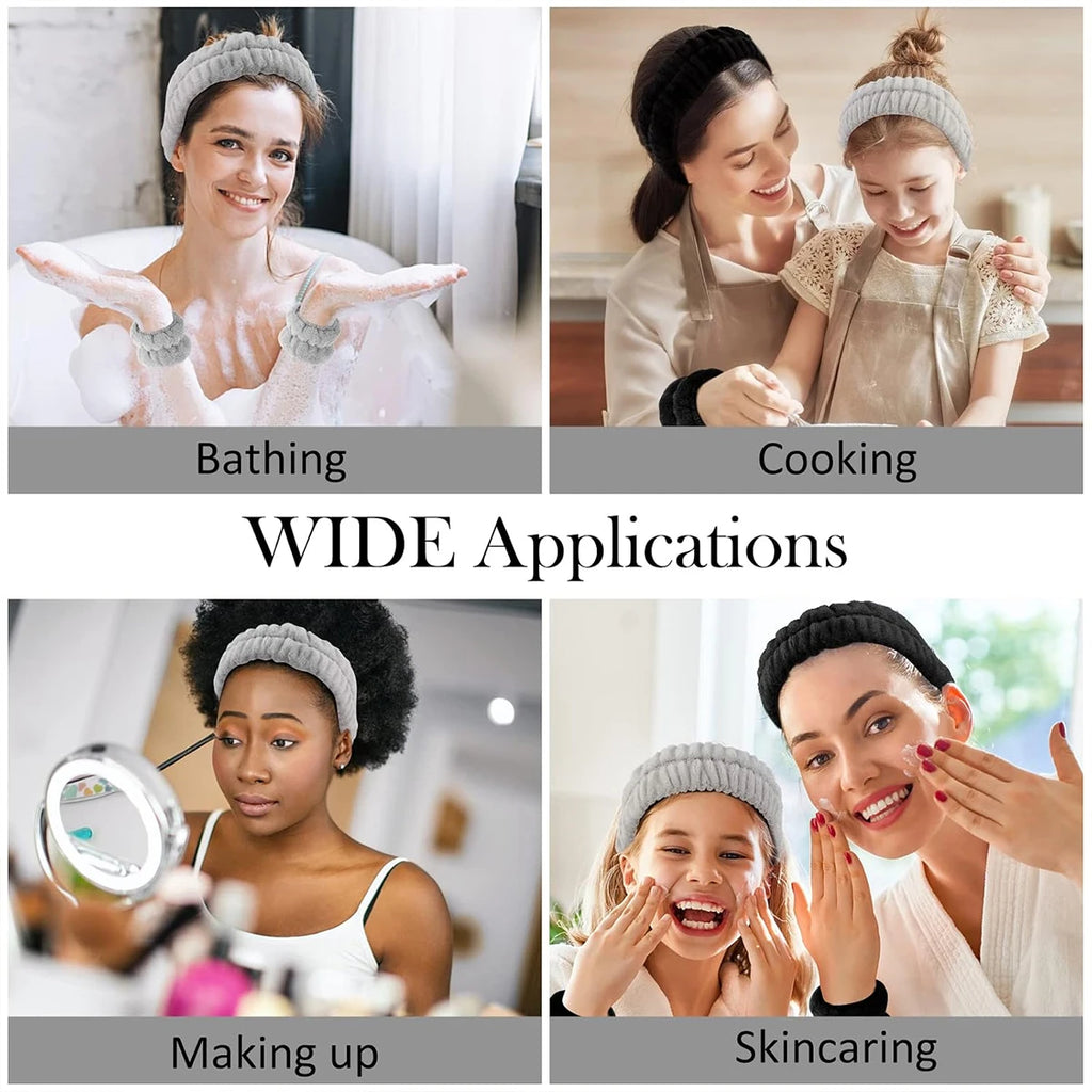 Face Wash Wristband & Headband Set