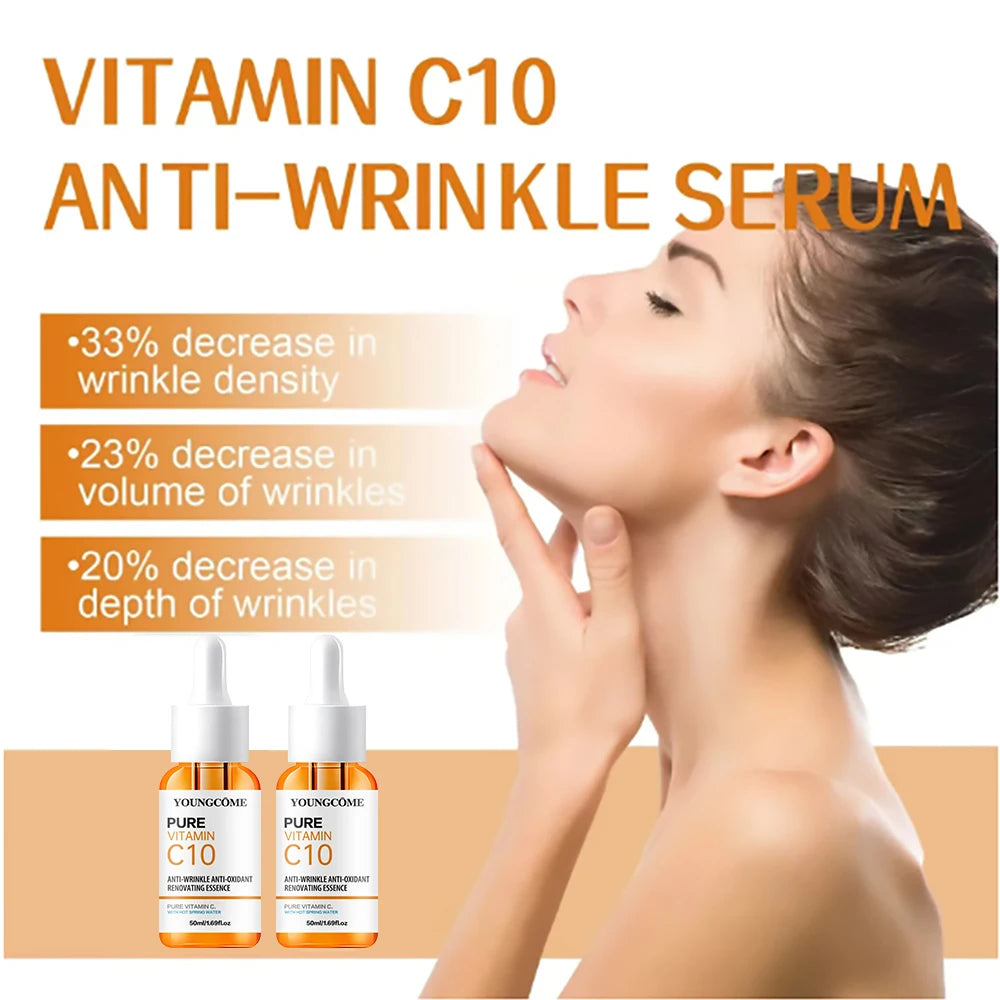 Vitamin C Brightening Face Serum with Hyaluronic Acid | Anti-Aging & Dark Spot Corrector 10ml