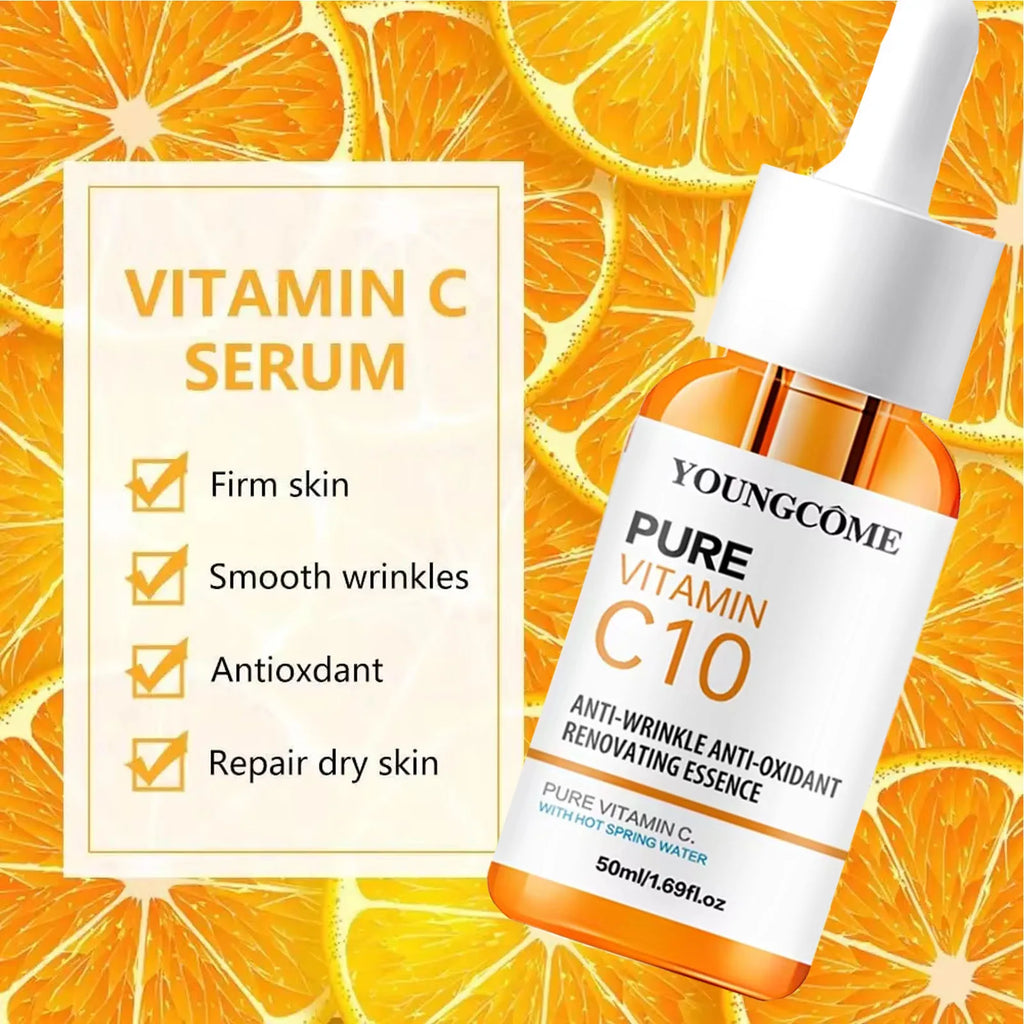 Vitamin C Brightening Face Serum with Hyaluronic Acid | Anti-Aging & Dark Spot Corrector 10ml