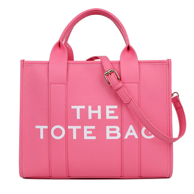 Women's Soft PU Leather Tote Shopper Bag | Shoulder Crossbody Purse