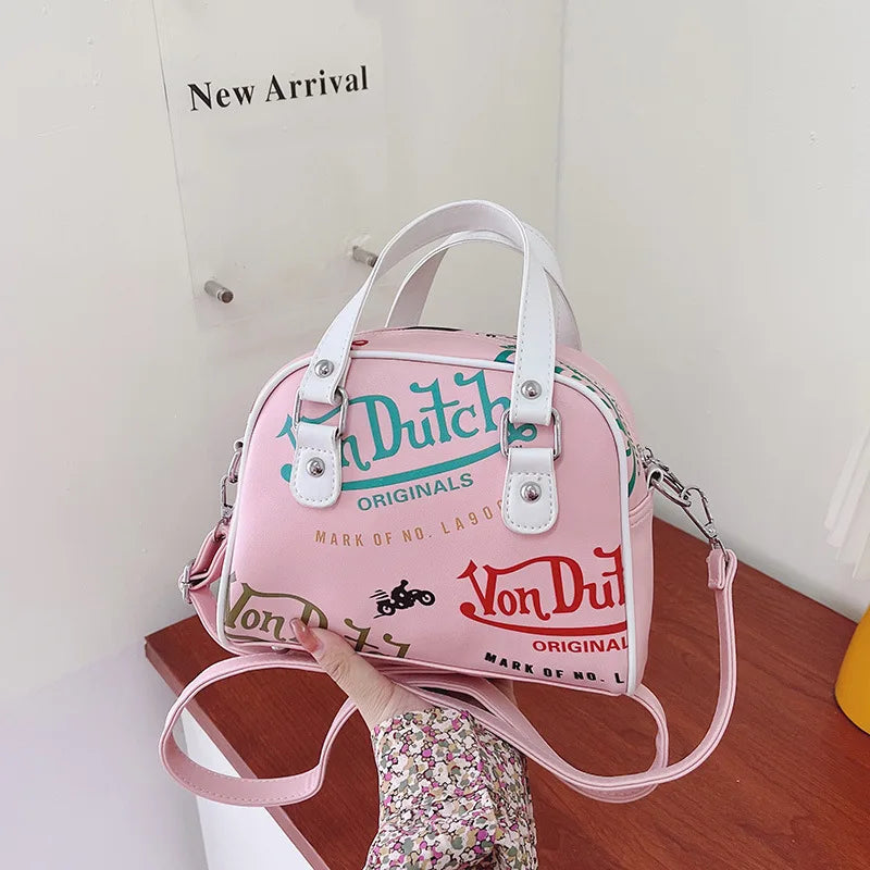 Women's Large Capacity PU Crossbody Bag | Retro Embroidered Shoulder Purse