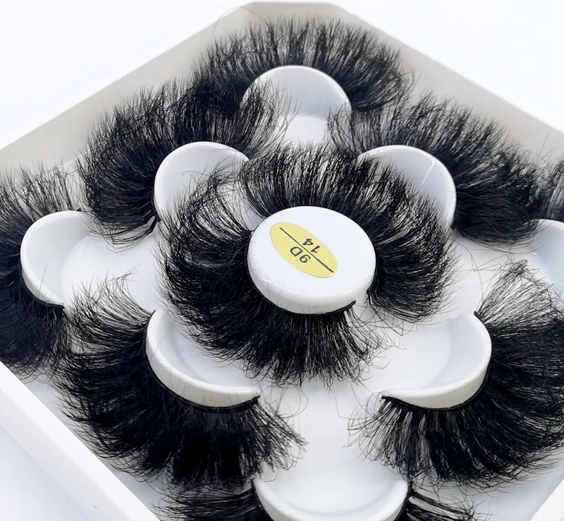 5-Pair 3D Faux Mink Lashes