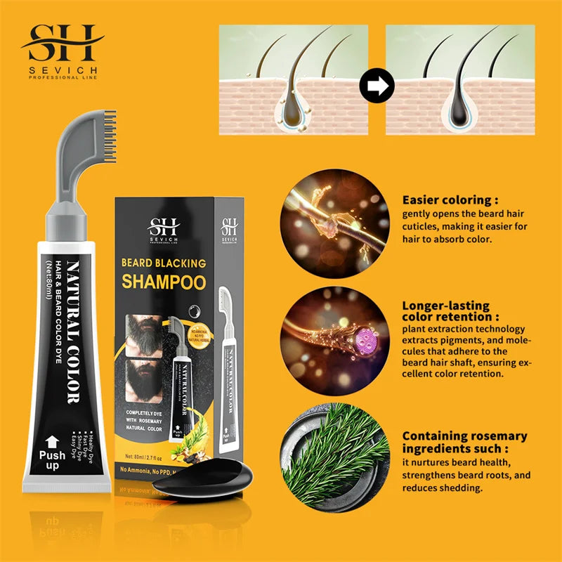 Beard Blackening Shampoo (Ammonia-Free)