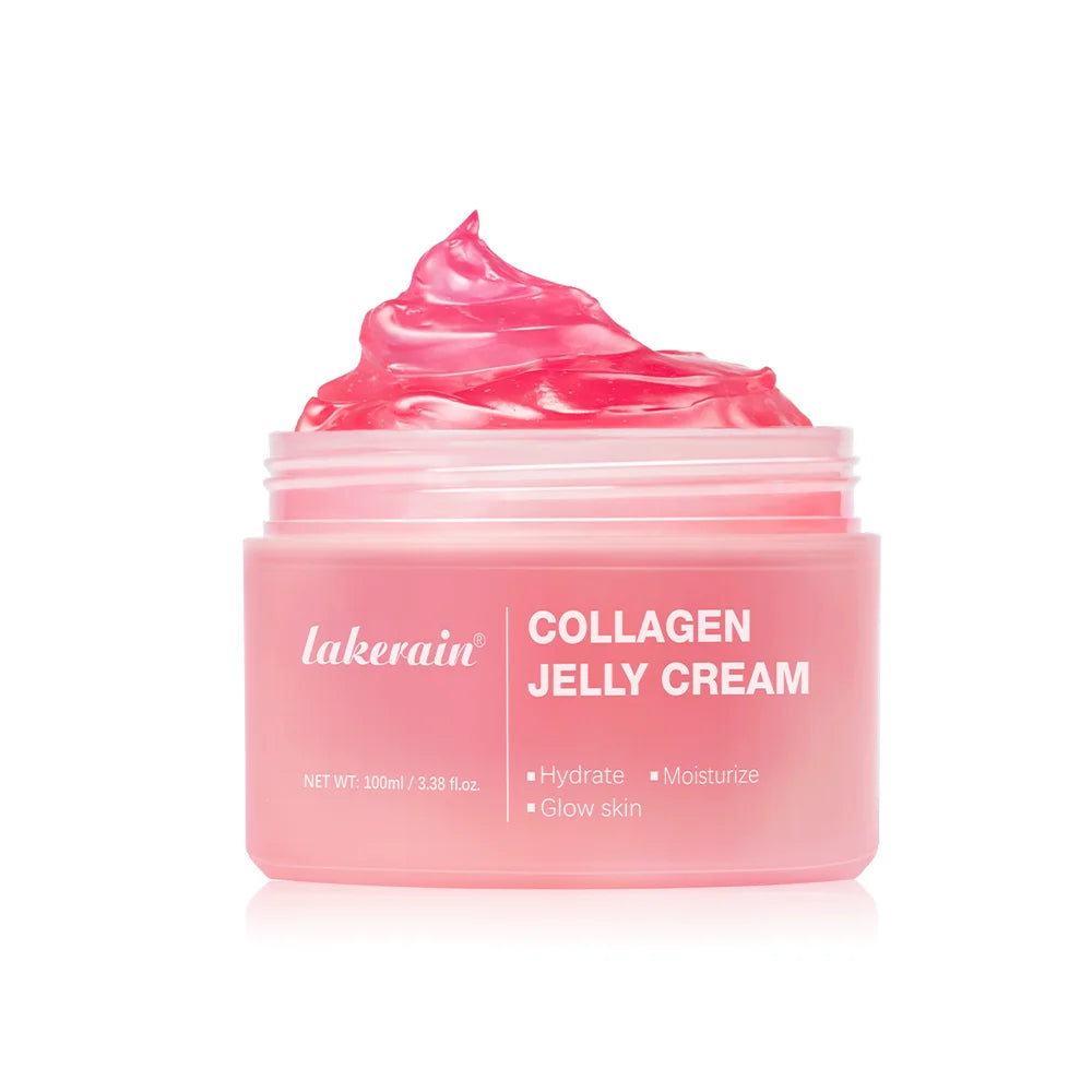 Lakerain Collagen Jelly Cream Hydrating Face Moisturizer – Lightweight Glow Skin Hydration Cream 100ml