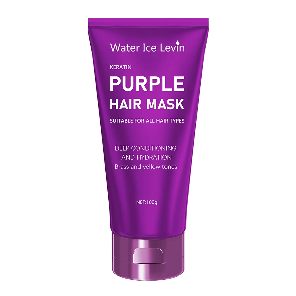 Purple Hair Toning Mask for Blonde, Silver & Bleached Hair | Removes Brassiness 100g