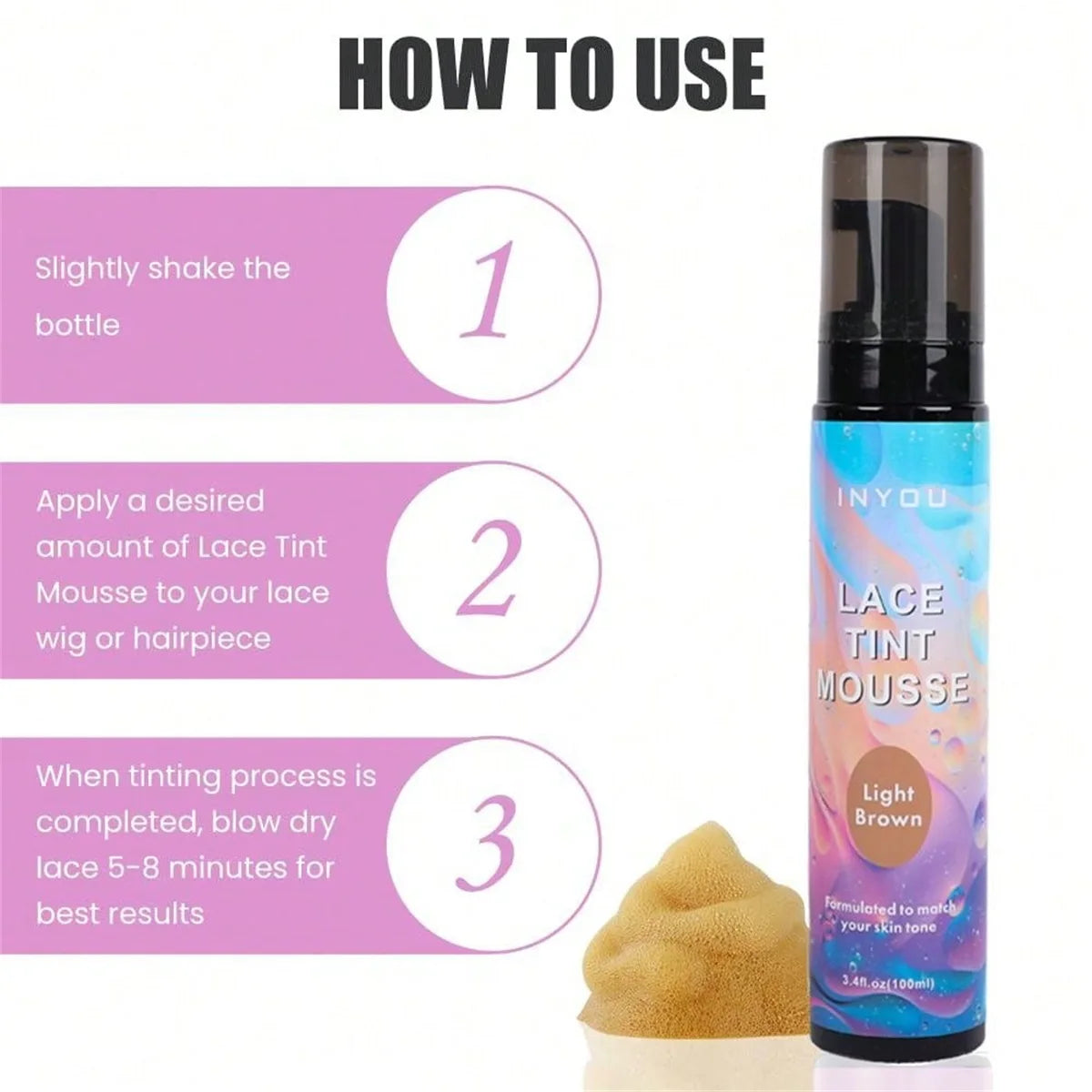 Lace Tint Melting Hair Mousse Foam