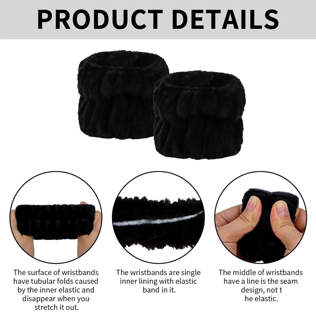 Face Wash Wristband & Headband Set
