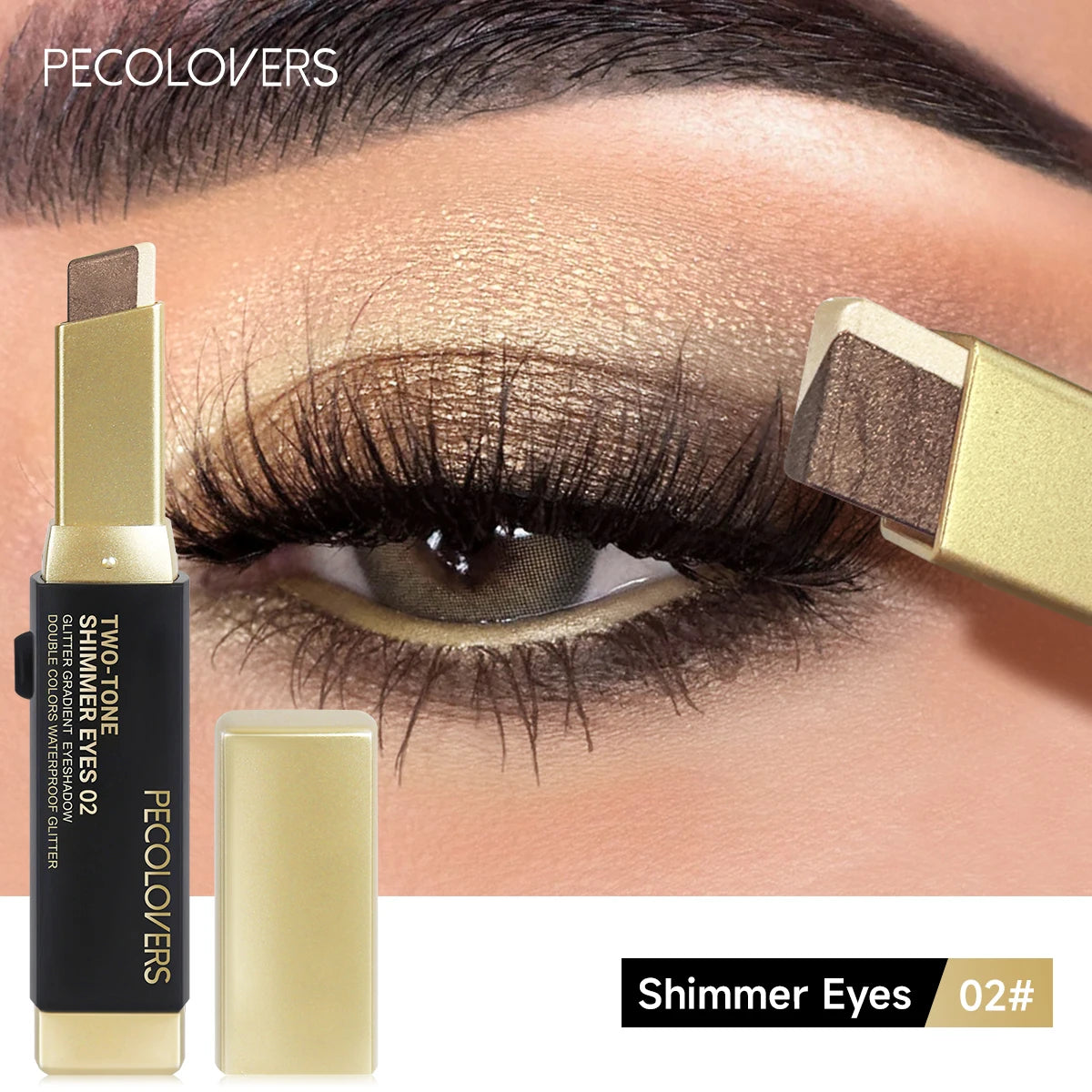 PECOLOVERS Double-Color Eyeshadow Stick