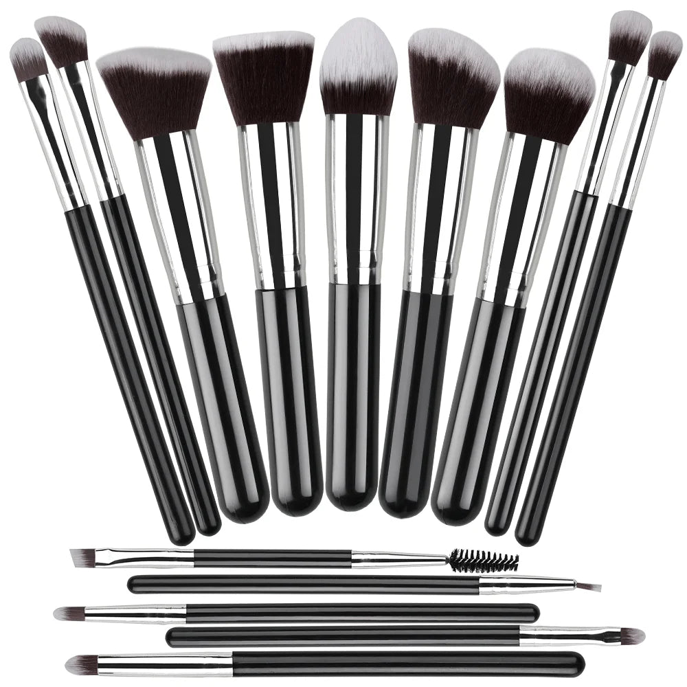 Professional Makeup Brush Set (14–16pcs)