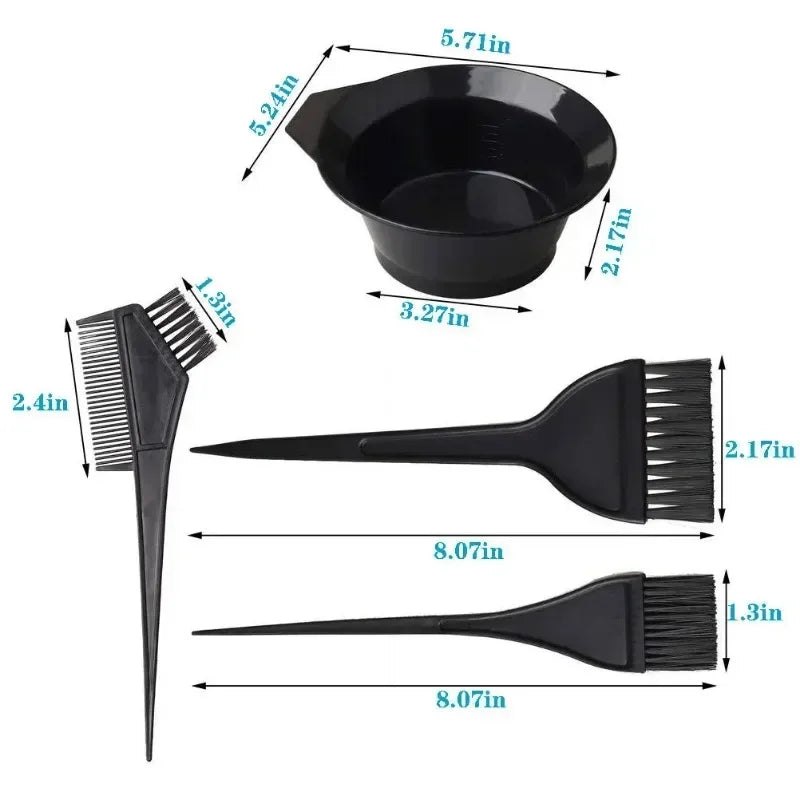 Hair Dyeing Tools Kit (5–22pcs Set)