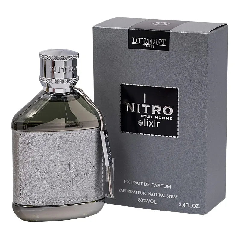 Dumont Nitro Elixir Long-Lasting Arabic Cologne | Pheromone Fragrance for Men 100ml