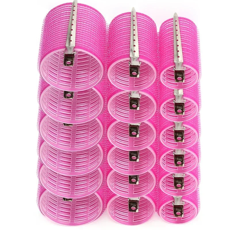 Hair Roller Set with Metal Clips