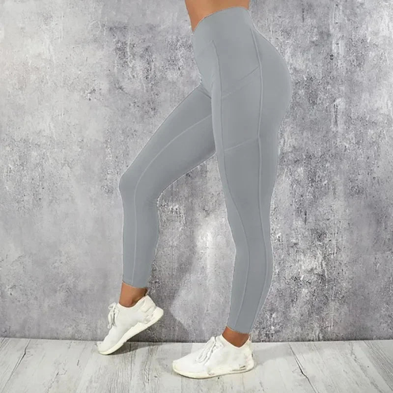 Women's High-Waist Butt-Lift Yoga Leggings with Pocket