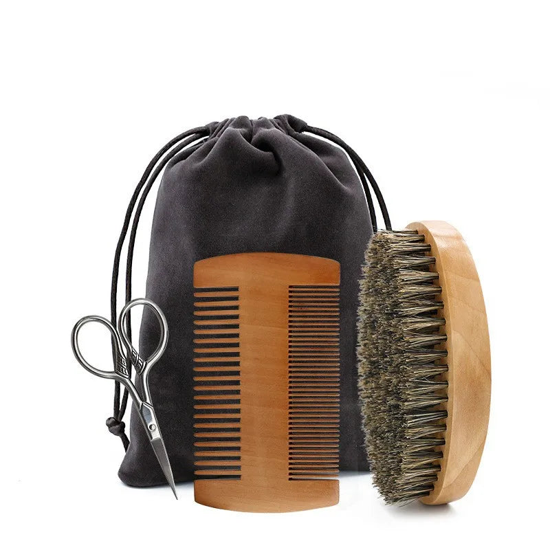 Men’s Shaving & Beard Grooming Brush Set