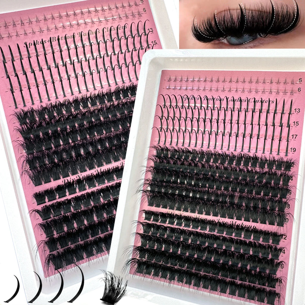Bottom & Spiky Lash Clusters (60D–200D)
