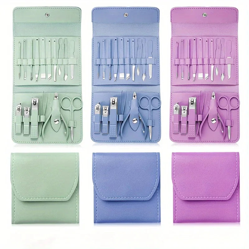 16-Piece Stainless Steel Manicure & Pedicure Set